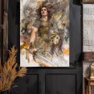 Apollo and Medusa  Greek mythology   13x19 inches Poster Print