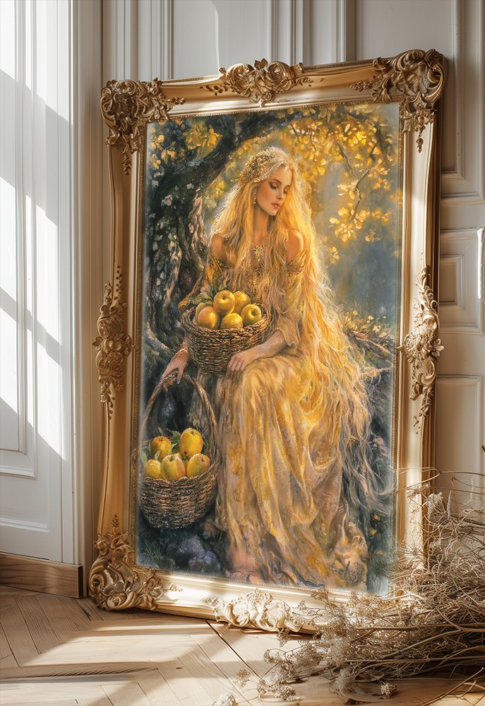 Idun Norse goddess 18"x28" (45cm/70cm) Poster