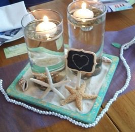 Candle/Starfish Centerpiece