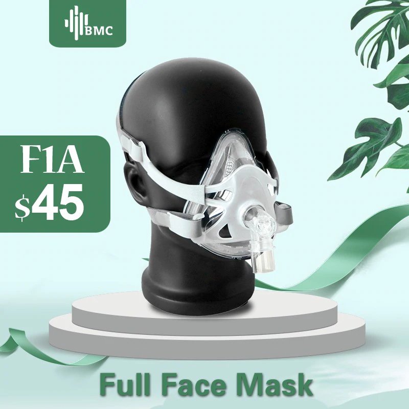 BMC FM1A L Size Full Face Mask For CPAP Bipap Machine COPD Snoring And ...