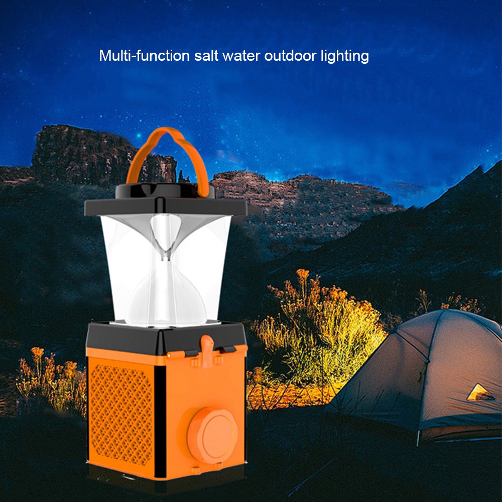 Portable Eco Brine Charging Salt Water Powered Travel Led Lantern 7665