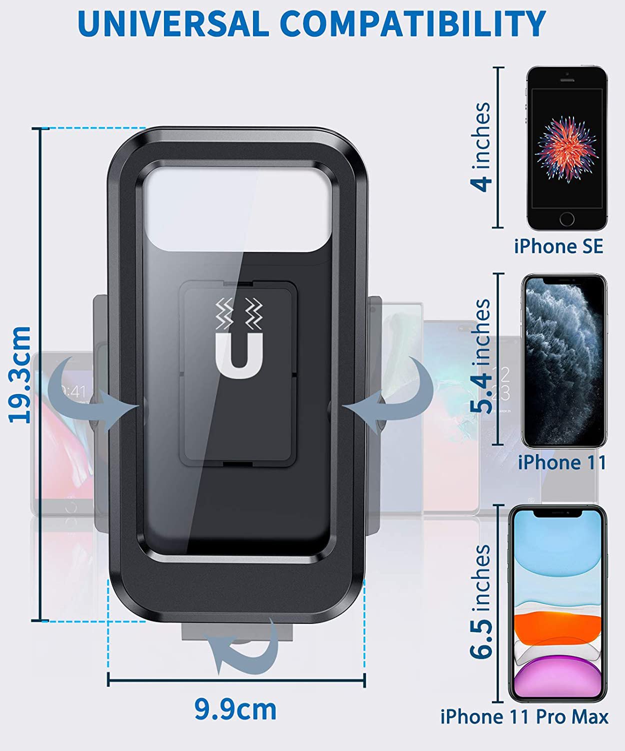 Bicycle Handlebar Mount & Strong Grip Holder for iPhone 12 Pro Max (sku 58019) main image 0