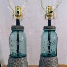 bucket ball mason jar lamp set