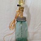 mason jar on a bucket