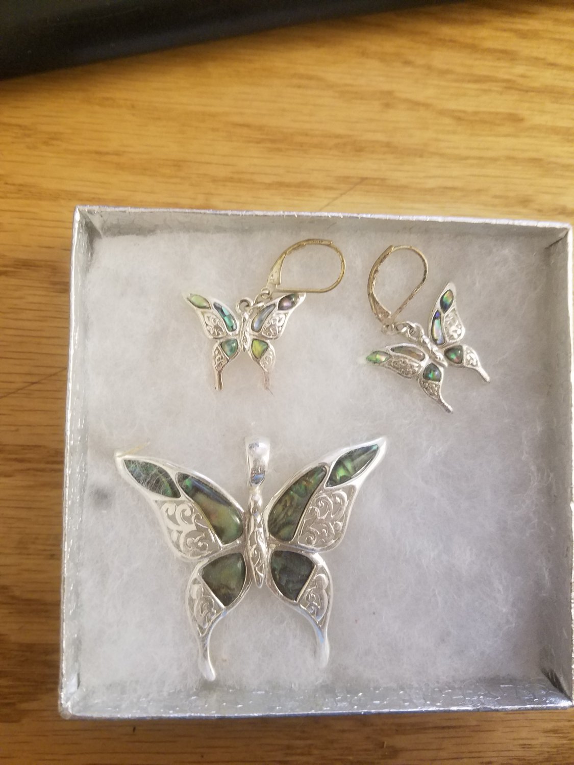 Butterfly Pendant Set