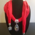 Flower Jewelry Scarf
