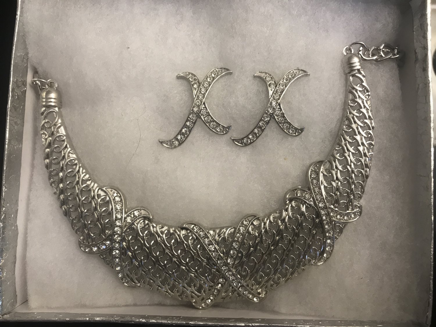 Silver Necklace Set