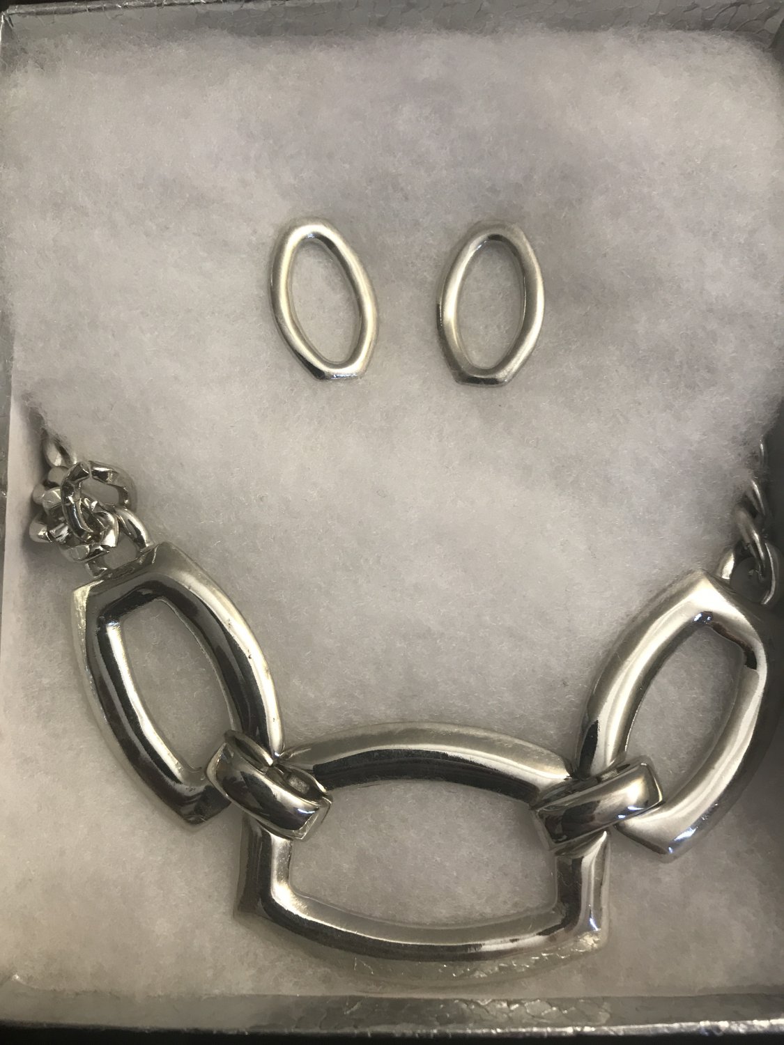 Silver Necklace Set