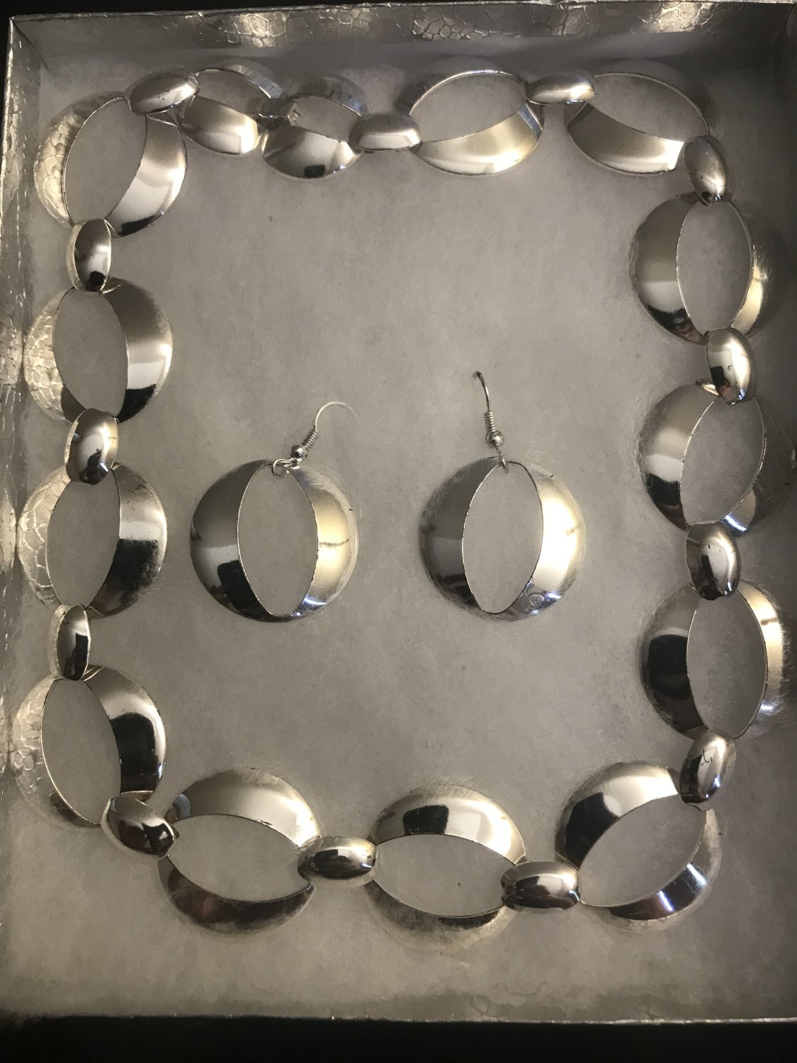 Silver Necklace Set