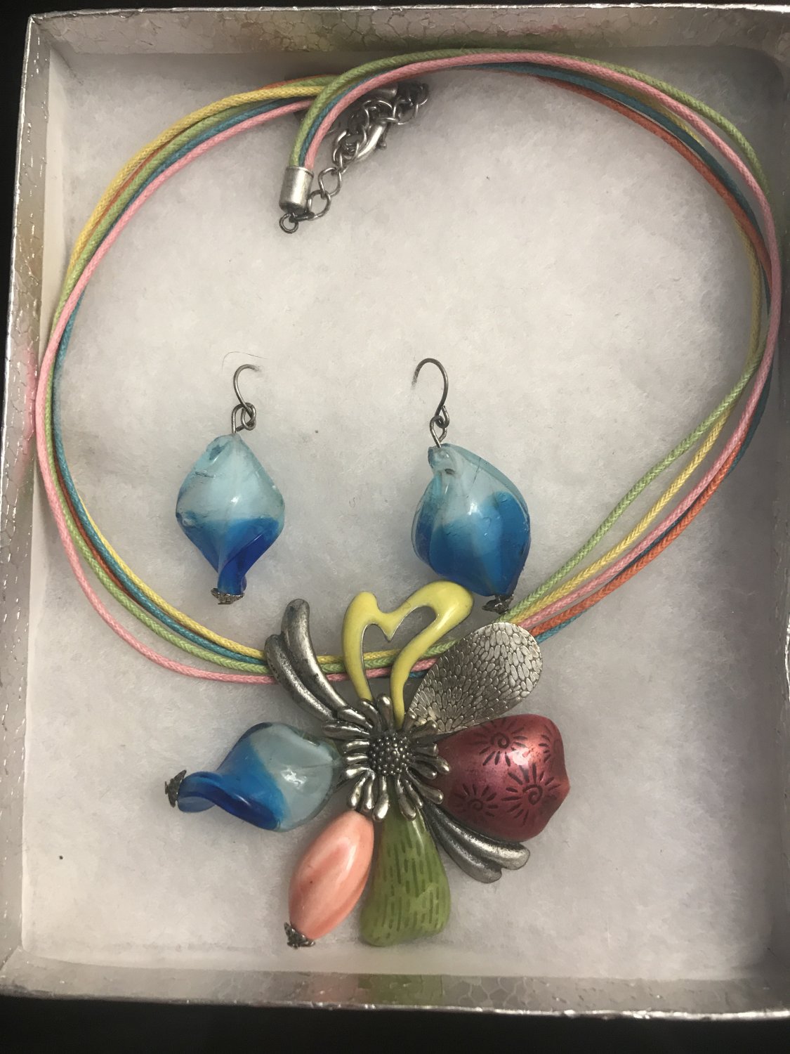 Flower Necklace Set