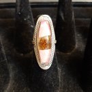 Adjustable Pink and Silver Ring