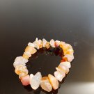 Orange and Clear Stone Bracelet