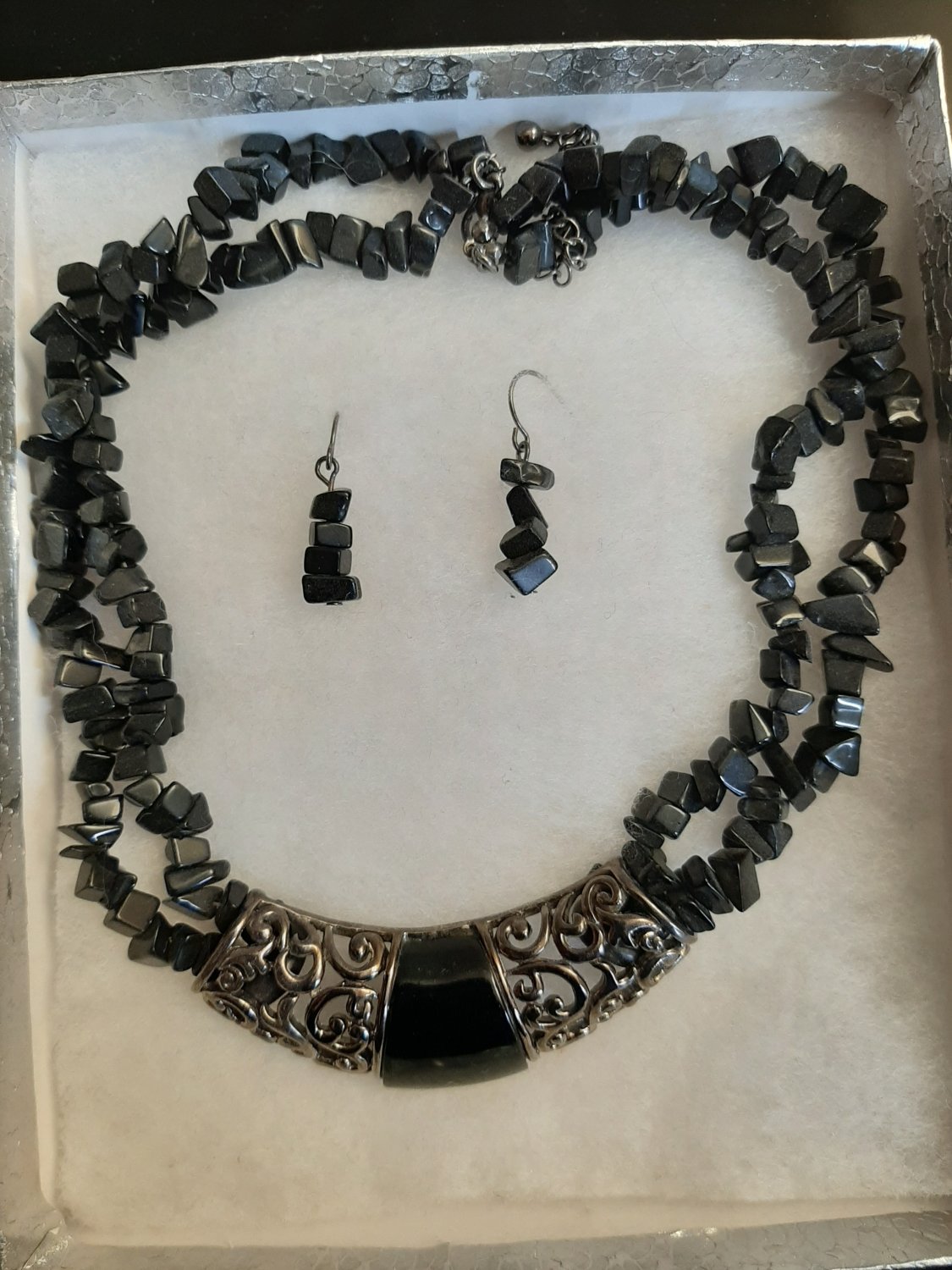 Grey Necklace Set