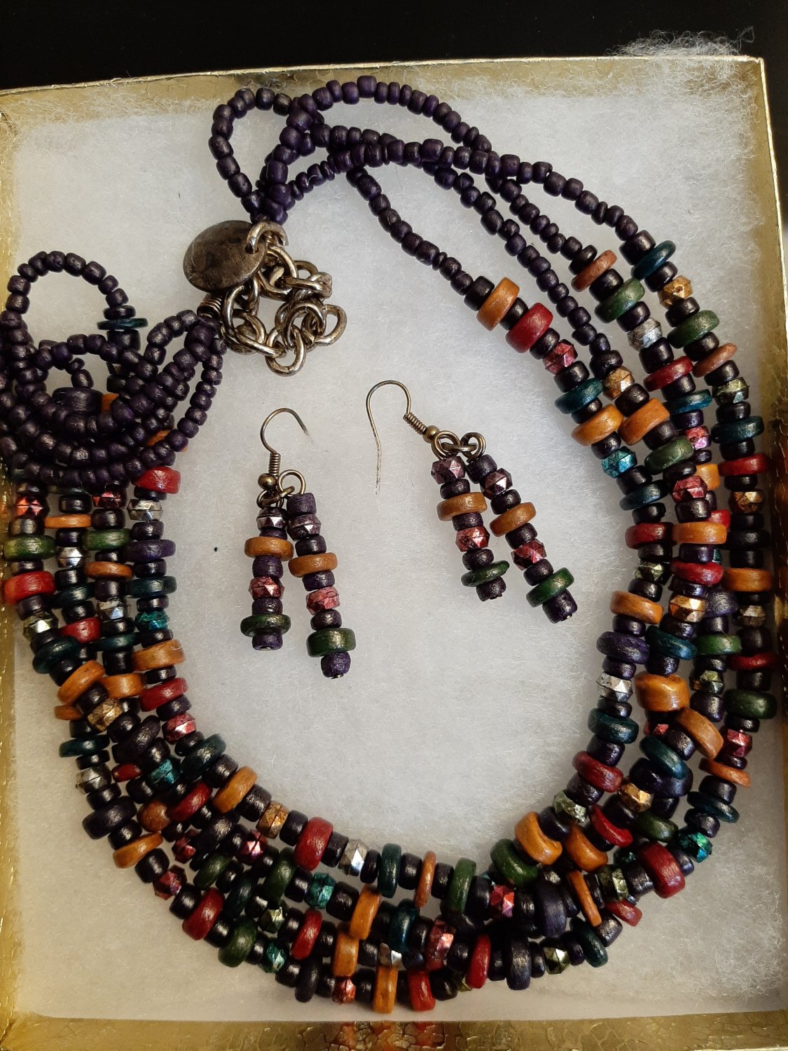 Multi-Colored Bead Necklace Set