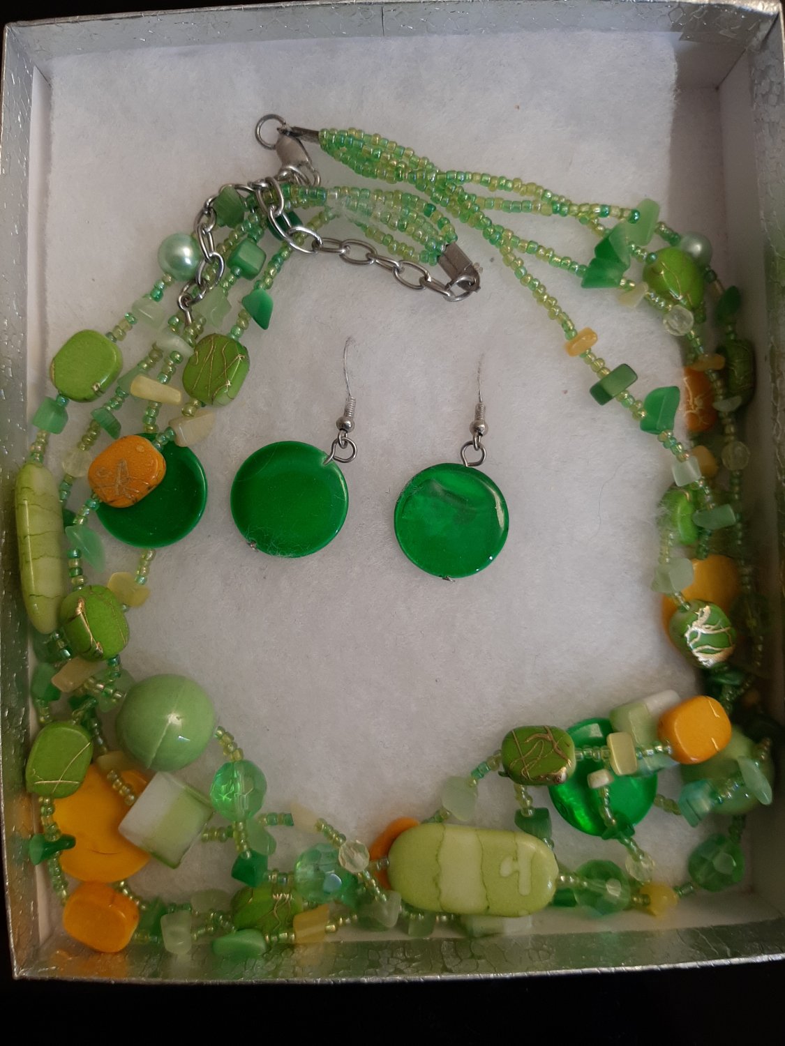 Green Necklace Set