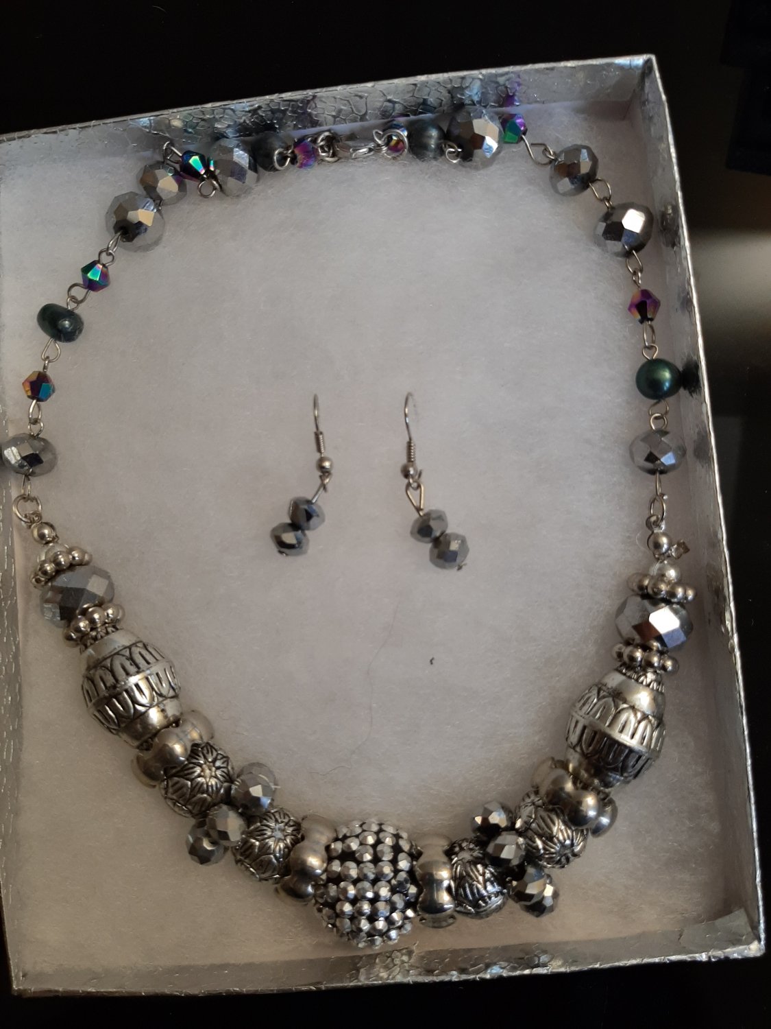 Silver Necklace Set