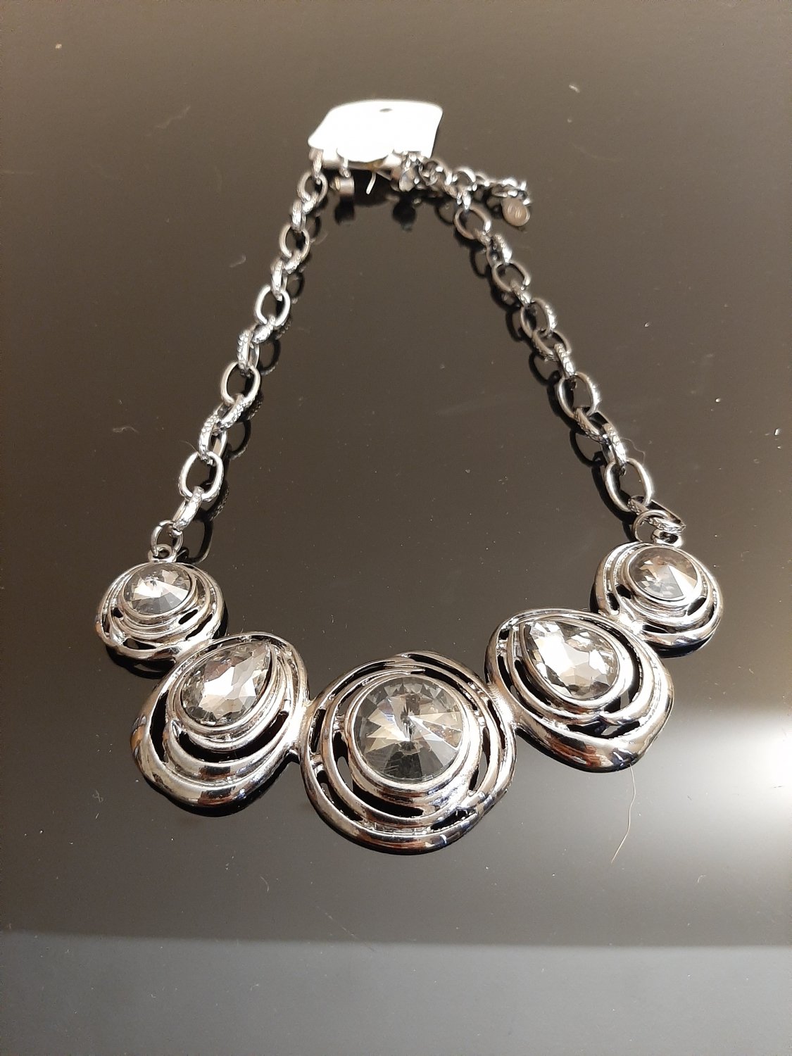 Silver Shiny Necklace Set