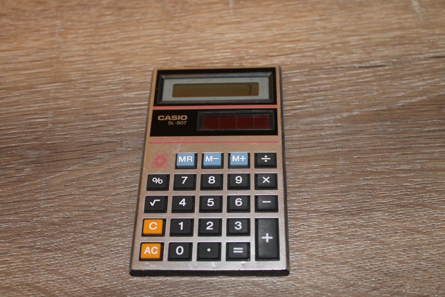 Vintage Casio SL-807 Retro Calculator For Decorative - Old Used - Don't ...