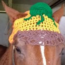 Harvest/ Halloween Pumpkin Horse Beanie Fly Bonnet