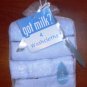 Got Milk Size 3-6 Months Medium Blue Boy Baby T-Shirt 4 Washcloths Cap and Booties