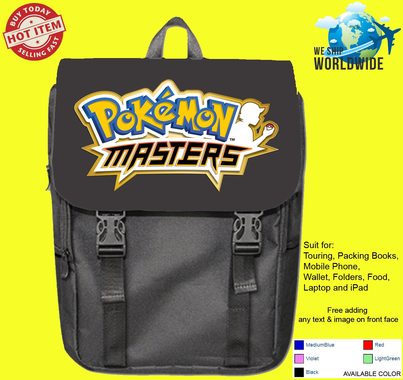 Pok&Atilde;&copy;mon Masters New Games Android iOS Mobile Backpack bags
