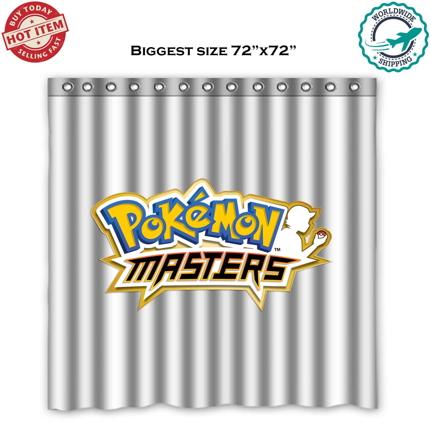 Pok&Atilde;&copy;mon Masters New Games Android iOS Mobile Shower Curtain