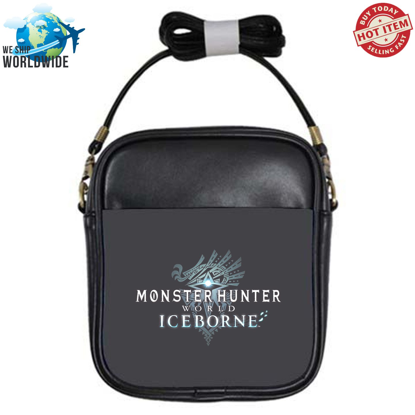 Monster Hunter World Iceborne Adventures-Action Games PS4 Xbox-One Sling Bags