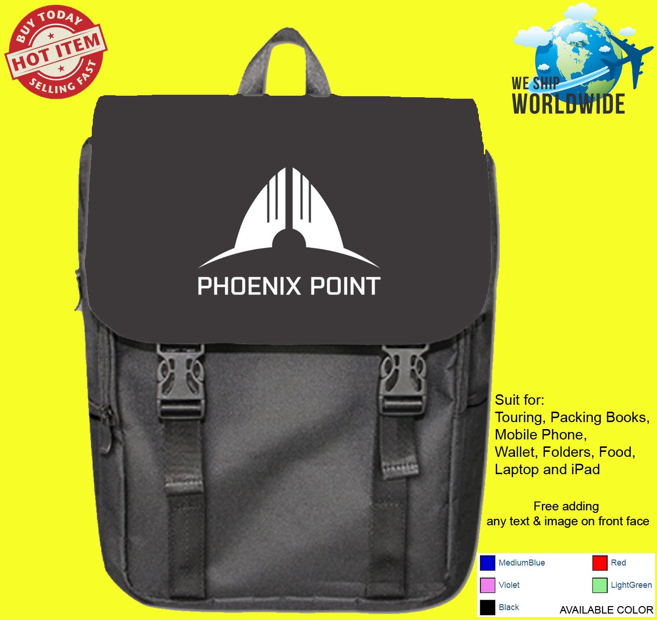 Phoenix Point Strategy Video Game Xbox-One MacOS Backpack bags