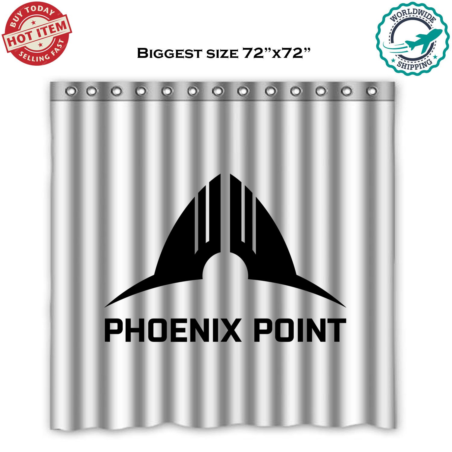 Phoenix Point Strategy Video Game Xbox-One MacOS Shower Curtain