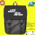 Late Night with Seth Meyers midnight talk show on NBC Backpack bags