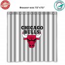 Chicago Bulls American basketball NBA United Center Shower Curtain