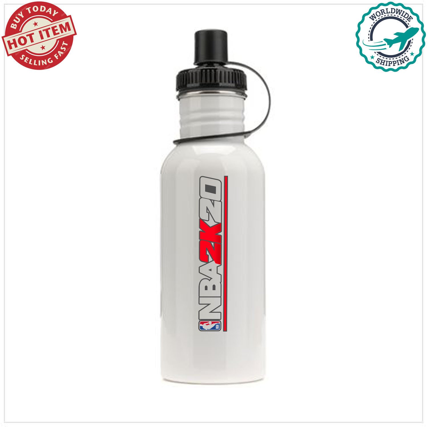 NBA 2K20 basketball simulation video game NBA PS4 Sports School Bottle