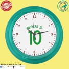 Neymar Jr Soccer Brazil PSG Striker Barcelona 2 Wall Clocks