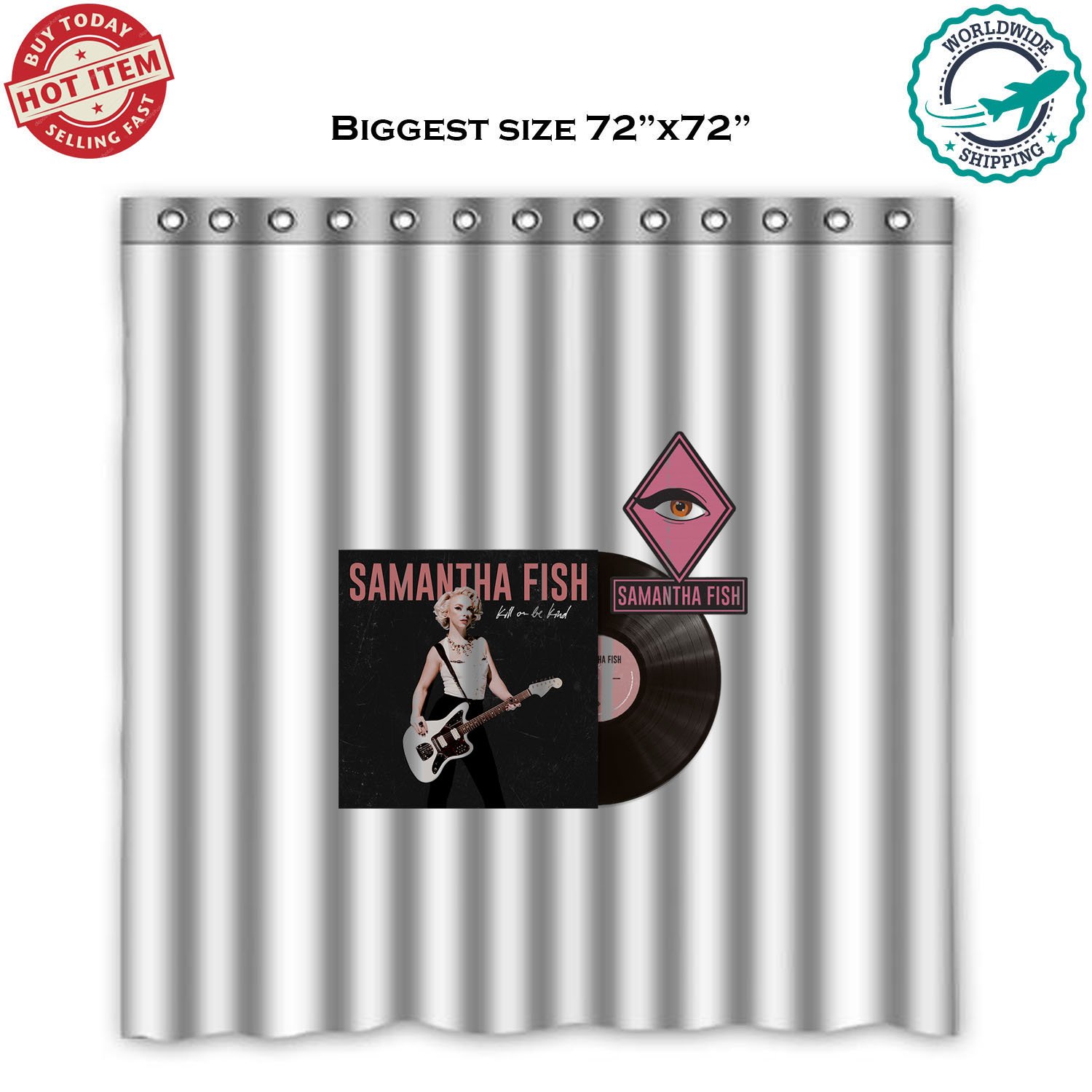 Samantha Fish Kill or Be Kind New albums Blues Shower Curtain