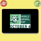 World Animal Day international day October 4th 2 Doormat