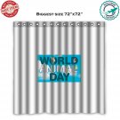 World Animal Day international day October 4th Shower Curtain