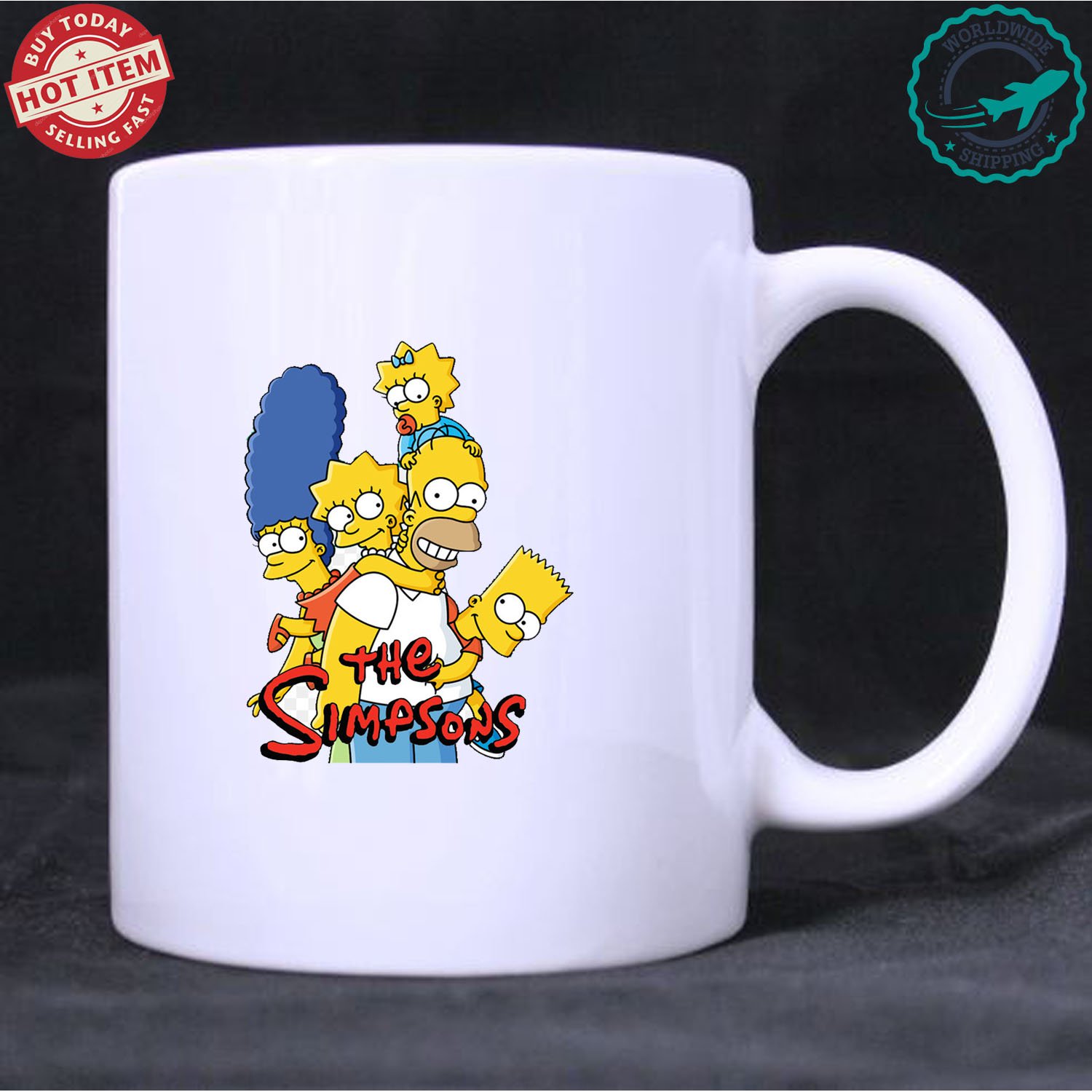 The Simpsons American animated sitcom Matt Groening Fox White Mug