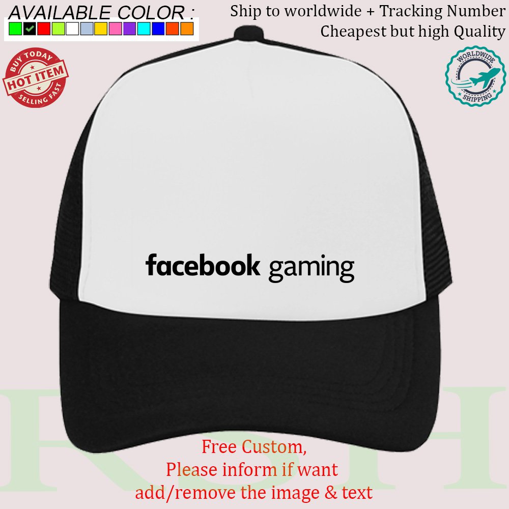 Facebook online social media Networking Gaming USA Hats Caps