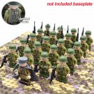 21pcs/set WW2 Allied Troops US army Officer & Soldiers with Weapons Toys