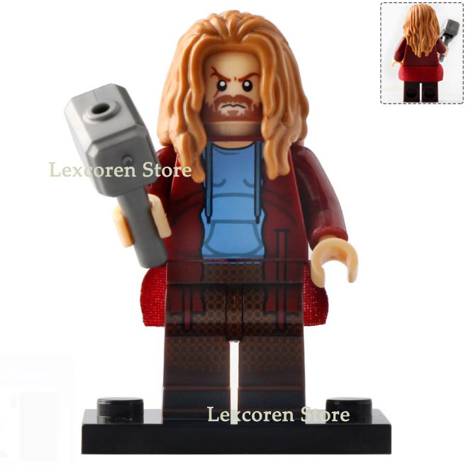 Fat Thor with Mjolnir hammer Marvel Avengers Endgame Minifigures Toy New