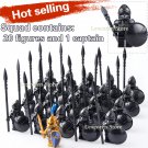 21pcs/set Medieval Castle The Black Armored knight army Minifigures Toys