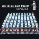 100pcs/set 501st Legion Clone troopers Star Wars Revenge of the Sith Minifigures