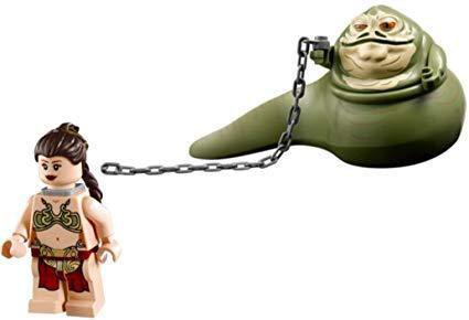 Jabba The Hutt with Princess Leia chain Star Wars Minifigure Building Toys