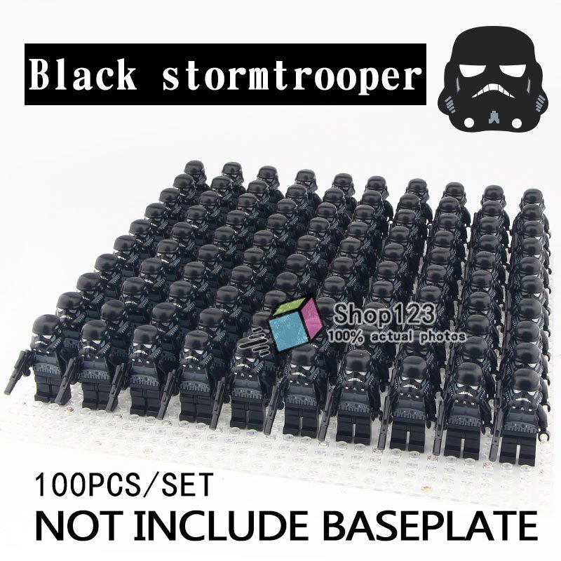 100pcs/set Star Wars The Clone Wars Shadow Stormtroopers Minifigures Toys