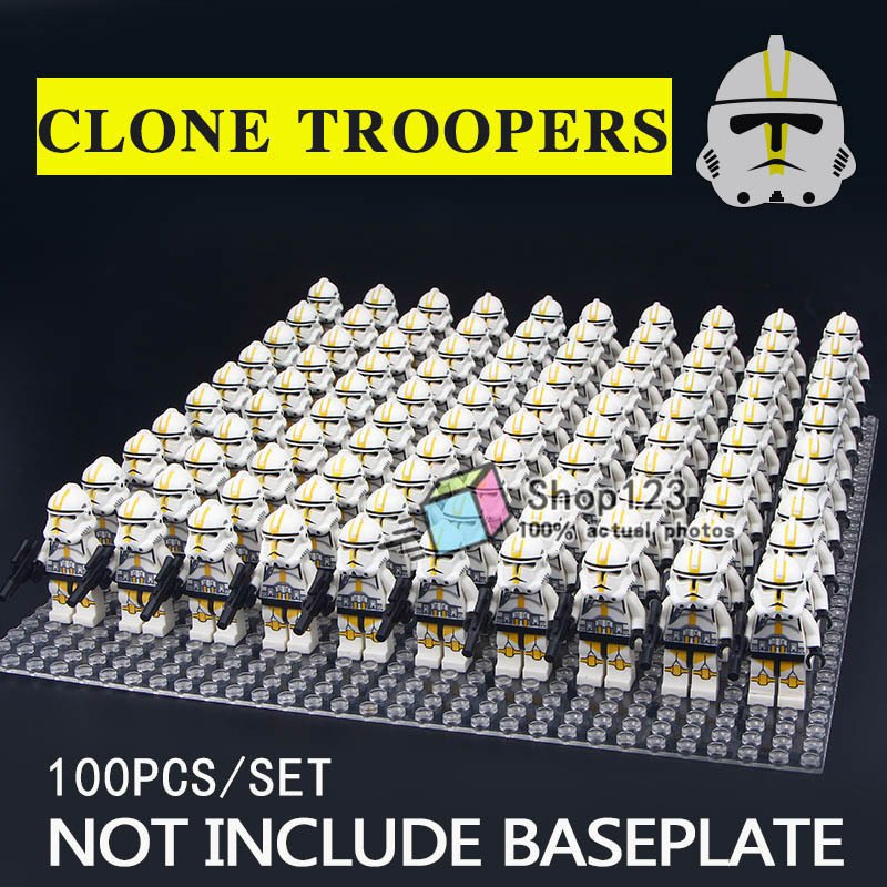 100pcs/set Star Wars Revenge of Sith 327th Star Corps Clone troopers Minifigures