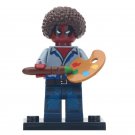 Bob Ross (Deadpool Version) American Painter Minifigures Toy Gift For Kids