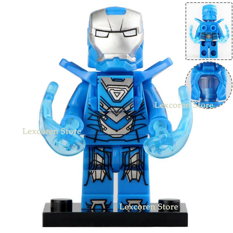 Iron Man Armor MK 30 (Blue Steel) Super Heroes Marvel Minifigures Toy New