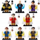 8pcs/set DC Shazam Family Freddy Freeman Pedro Black Adam Sivana Minifigure