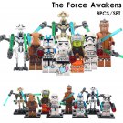 8pcs/set Star wars Grievous Jedi Pong Krell Hera Stormtrooper Minifigures