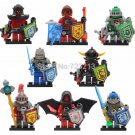 8pcs/set Nexo knights CLay Macy Halbert Beast Master Lavaria Minifigures